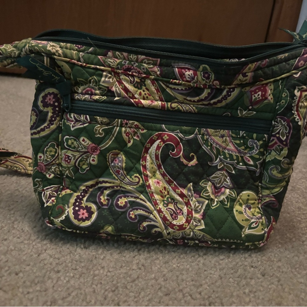 Source Unknown Green Paisley Mini Bag